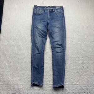 Y2K Parasuco Jackie Fit High-Rise Skinny Leg Jeans Asymmetrical Cuff Wom 29W 32L